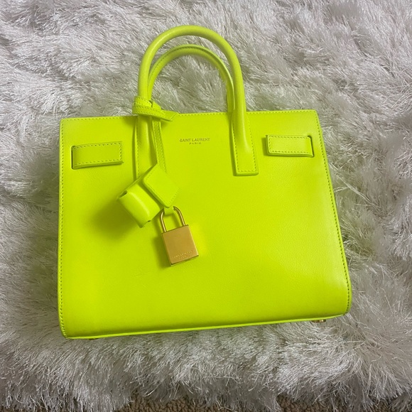 Lime Green Ysl Purse